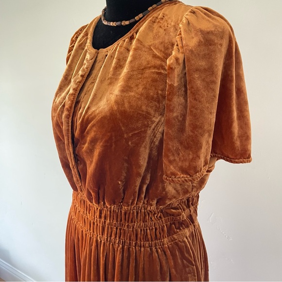 Anthropologie The Somerset Maxi Dress Velvet Edition Size S - Picture 5 of 12